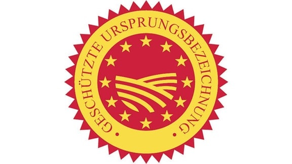 Gemeinschaftszeichen der Europäischen Union für ‚Geschützte Ursprungsbezeichnung‘ (g.U.; Herkunftsbezeichnung