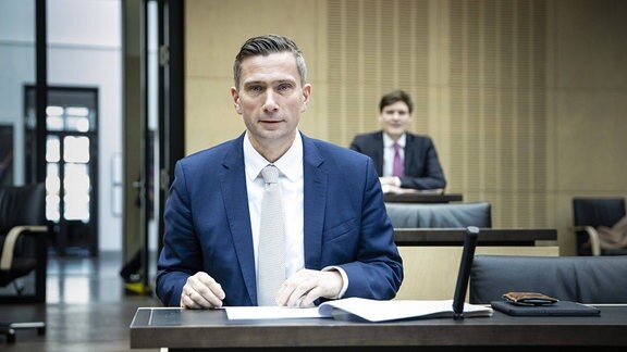 Martin Dulig (SPD), Staatsminister fuer Wirtschaft, Arbeit und Verkehr des Freistaats Sachsen im März 2020 bei einer Sondersitzung des Bundesrates zum Corona-Paket